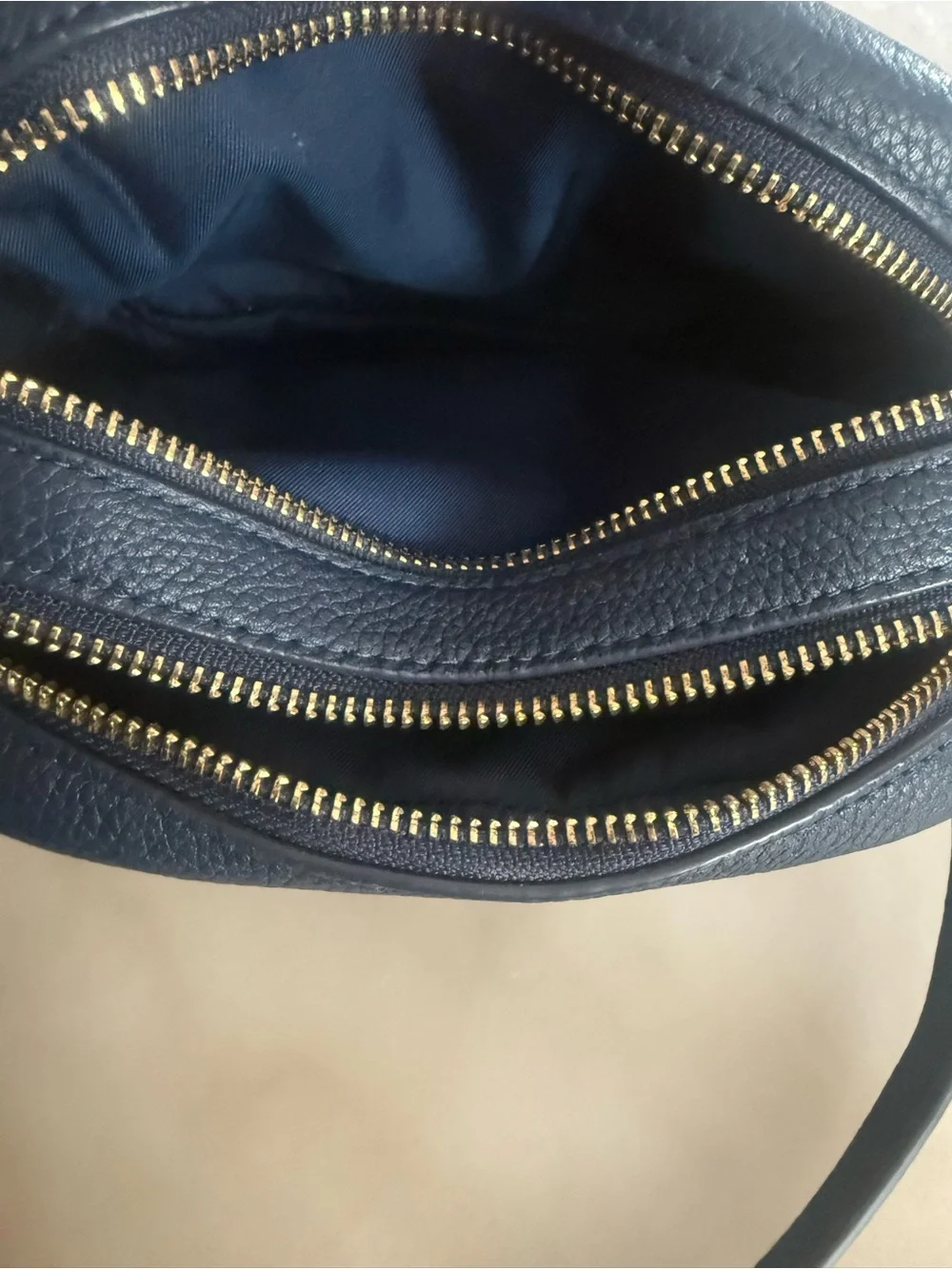 Tory Burch Navy PERRY BOMBÉ MINI BAG crossbody purse